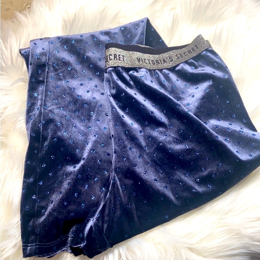 ✨ Victoria’s Secret Sparkly Blue Pajama Bottoms ✨
